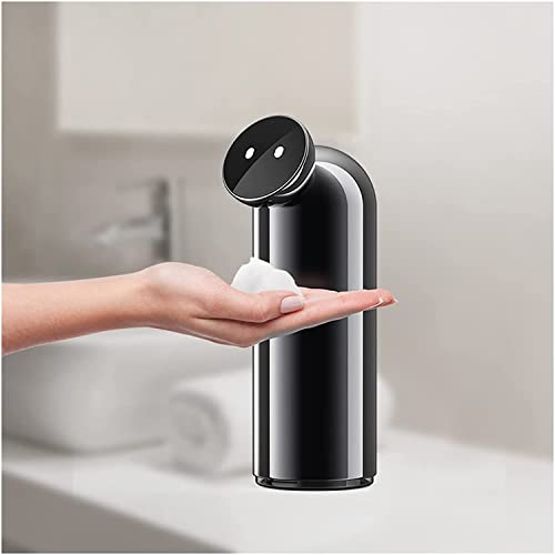 Dispensador automático de jabón, bomba desinfectante de manos de acero inoxidable sin contacto con sensor infrarrojo, USB recargable para uso en cocina y baño