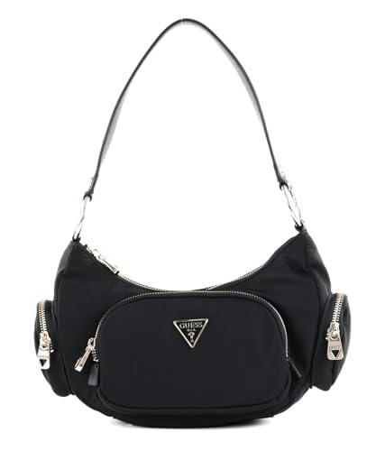 GUESS Bolsa de ombro Eco Gemma, Preto, One Size