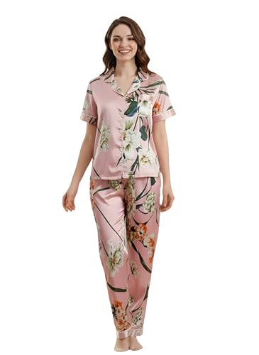 Image of Women Lycra Night Suit Set | Premium Soft Nightwear Pajama Set | Stylish Comfortable Sleepwear for Ladies | Elegant Lounge Wear Night Dress
