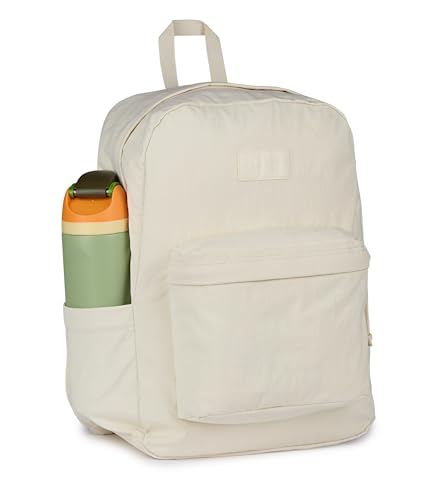 Image of JanSport Superbreak Plus FX Backpack - Work, Travel, or Laptop Bag with Water Bottle Pocket - Moon Flower