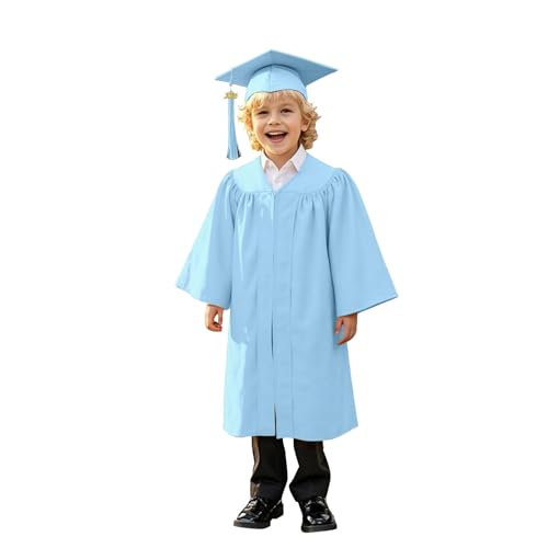 Image of Kindergarten 2025 Graduation Cap and Gown Tassel Sets with Charm 2PCS Graduations Stoles for Kids Grad Party Clothes