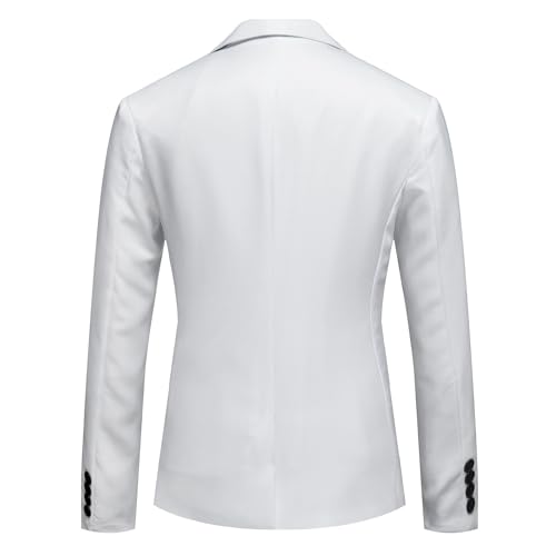 Men's Slim Fit Solid Color Blazers Business Casual Office Single Button Suit Jacket Versatile Banquet Sport Coat4