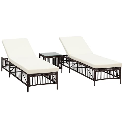 RECLINABILE: Ogni sdraio prendi sole è dotata di schienale regolabile su 5 livelli, a un'angolazione da 120° a 180°, per adattarsi alle tue necessità. Puoi reclinare completamente lo schienale per un relax completo