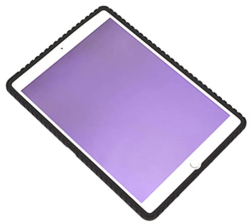 Veamor Ipad 10.2 In Silicone Back Case Cover, Anti Slip Rubber Protective Skin Soft Bumper For Apple Ipad 9Th (2021)/8Th (2020)/7Th (2019) Gen, Kids Friendly/Lightweight/Ultra Slim/Shockproof (Black) #TOP2