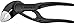 Knipex Cobra XS Mini Water Pump Pliers, 100 mm, Nuts to 24 mm, Pipes to 28 mm, Self-Locking, Fine Adjustment by Button Push, Edc, 87 00 100