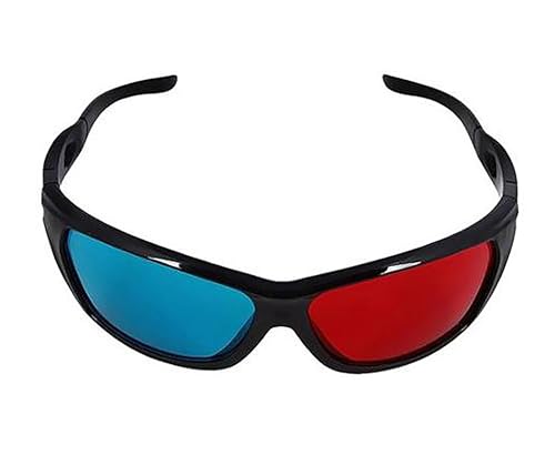 Geek Lab 3D Plastic Ana-Glyph Glasses (Red/Blue)