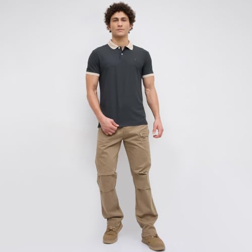 Image of Nostrum Mary Half Sleeve Polo T-Shirt with Two-Tone Collar, Stylish T Shirt for Men, Polo Tshirts for Men, Cotton T Shirt for Man, Casual Tshirt for Mens Boys