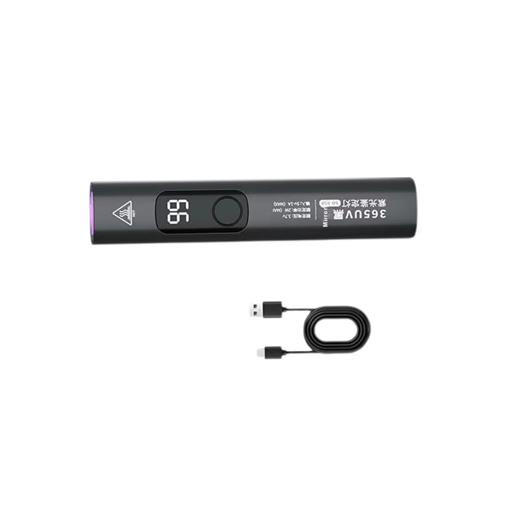 Kueohse UV Detection Flashlight Pet Urine Stain Detection Handlamp Light Lamp USB Rechargeable Fluorescent Agent