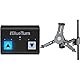 IK Multimedia iRig BlueTurn, Schwarz/Weiß & K&M 19791 Tablet-PC-Halter Schwarz, Kunststoff - schwenk- und drehbar, individuelle Größe - Zubehör für Mikrofon-Stative