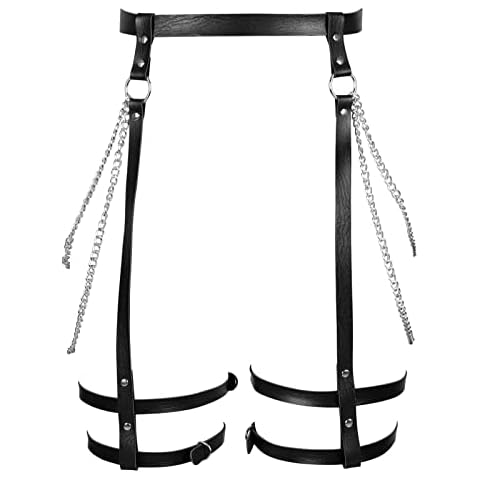 Liga de cuero con cadena de metal Cover