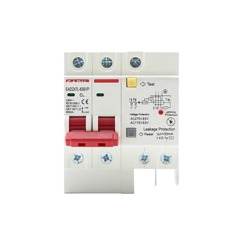 230V 2P SPD�c���d���Ւf��i�ߕ��ׁE�ߓd���ی삨��јR�d�ی�@�\�t���j(63a)