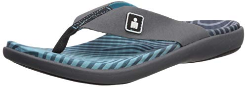 IRONMAN Women's Kumu Sandal Sandal, carbon/Ocean, 8 Medium US IRONMAN Women's Kumu Sandal Sandal, carbon/Ocean, 8 Medium US