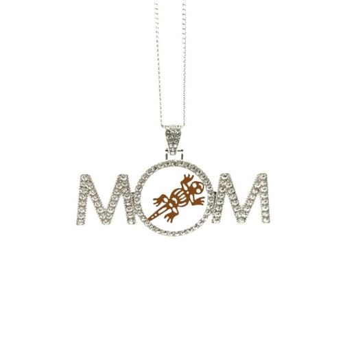 Collier Mexique Totems Gecko Lézard en Bijou Civilisation Ancienne pour Femme Taille M