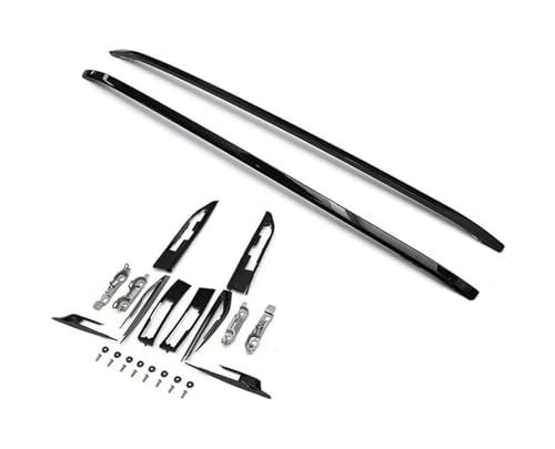 Barras Techo Barras Techo Coche Plateadas Y Negras Barra Riel para Portaequipajes para Land para Rover para Range para Evoque 2011-2019(Negro)