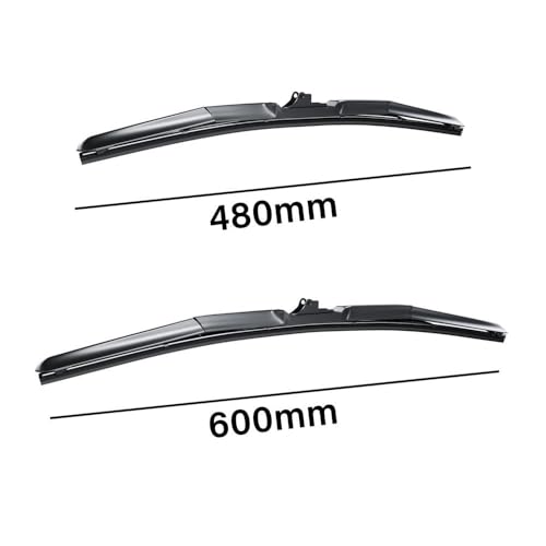Balais hybrides Mossa adaptés pour lunette avant Audi A3 8P version 2003 à 2013 - 2