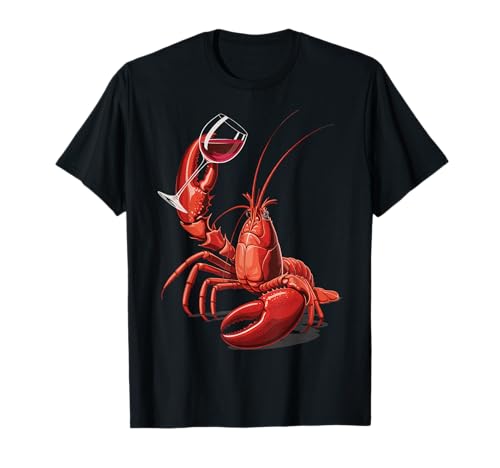 Vino De Langosta Mariscos Vino Tinto Camiseta
