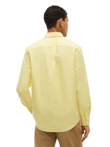 Image of Tommy Hilfiger Men's Long Sleeve Oxford Shirts in Regular Fit, Men's Button Down Shirts, Also Available in Big and Tall