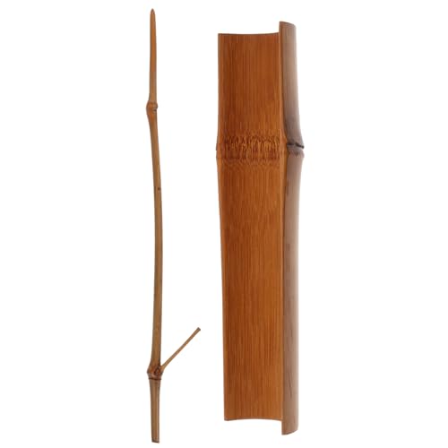 STOBAZA 2pcs Bamboo Tea Needle Scoop Set Chinese Tea Tools Gongfu Utensils Loose Leaf Strainer Spoon