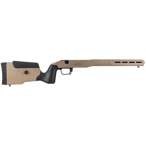 MDT Field Stock for Remington 700 SA RH, FDE, Custom fit Cheek Riser, Hunting Firearm, AICS Magazine Compatible (105825-FDE)