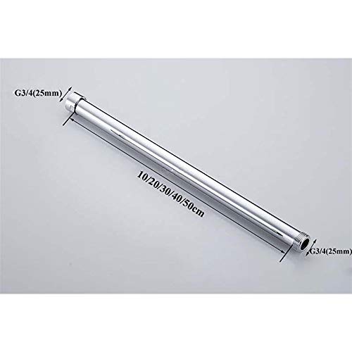 Barra de extensión de ducha de latón, tubo de extensión, cabezal de ducha de baño recto de mano, brazo de extensión, tubo extensor(50cm length)