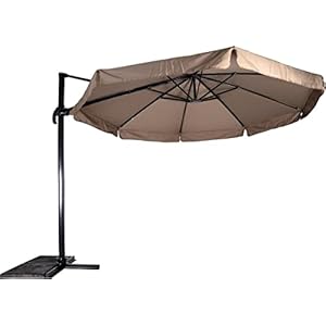 Zweefparasol Virgo taupe Ø3,5mtr