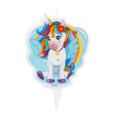 dekora Unicorn Tesia 2D Birthday Candle Cover