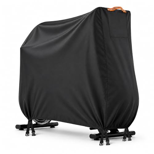 Hoartsardeo Stationary Exercise Bike Cover Outdoor Waterproof 420D