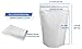 Chamigon 100 Pack Matte White Mylar Stand Up Bags - 5.5x7.8 Inches Resealable Smell Proof Packaging Pouch, Sealable Foil Zipper Bag for Food Storage, Sample Pouches