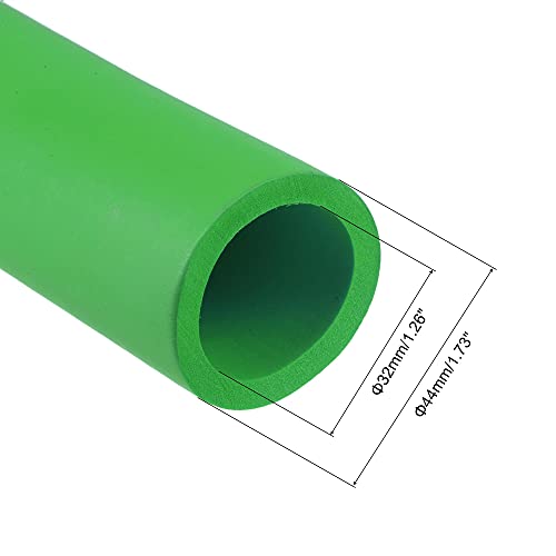 Image of uxcell Foam Tubing for Handle Grip Support, 32mm ID 44mm OD 1m Length Green