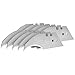 Produktbild Stanley Konkavklingen 5192 (spezielle Form für präzisees Schneiden bei Schablonen, für Lederarbeiten, 60mm Klingenlänge, 100 Stück in einer Box) 0-11-952, 1-11-952, Silber