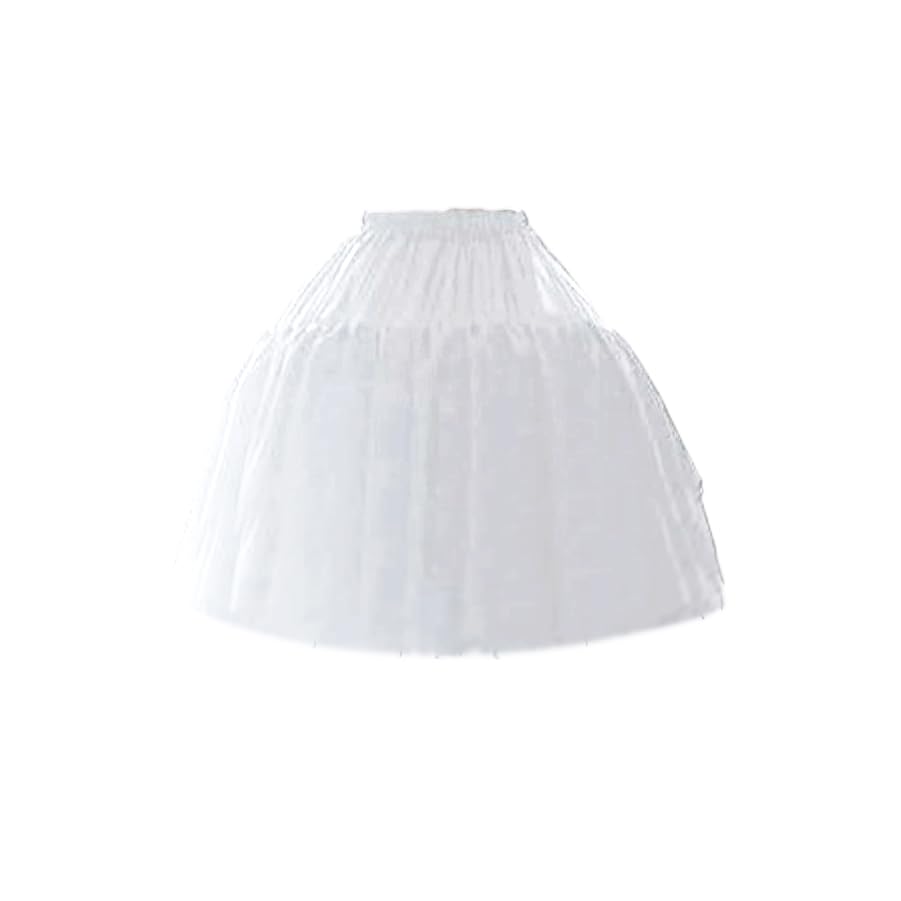 Image of Women Crinoline Petticoat Hoops Skirt Short Half Slip Underskirt for Girls Wedding Bridal Underskirt Slip