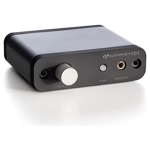 Audioengine D1 24-bitars DAC | Premium, digital till analog omvandlare och hörlursförstärkare