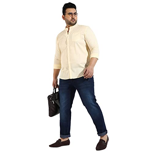 Image of CAHOOT Instafab Plus Men's Button Up Regular Fit Shirt for Casual Wear | Modern Clothing Shirt Crafted with Regular Sleeve, Comfort Fit & High-Performance for Everyday Wear
