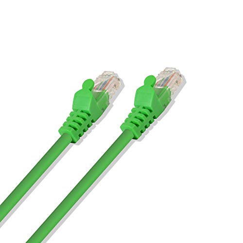 Cable de red Cat-6 UTP verde 5ft RJ45 miniatura 2