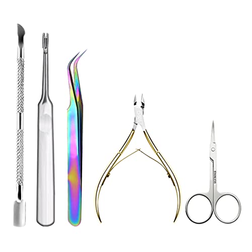 OKwife 1Set Professionelles Nagelfeilen-Set mit Puffer-Nagelhauttrimmer Nagelhautschieber – Bild 3