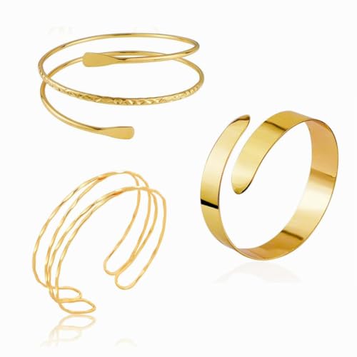 Dainty Gold Arm Cuff for Women Minimalist Arm Cuff Trendy Arm Cuff Upper Arm Simple Delicate Armband Thin Arm Bracelet Jewelry Gift
