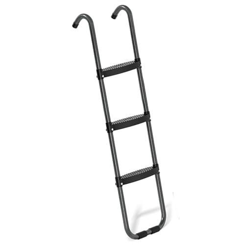 Vistnale Échelle de Trampoline, 13 x 38 Pouces, 3 marches antidérapantes, Robustes et Amovibles avec Marche Large pour Enfants |.Accessoires