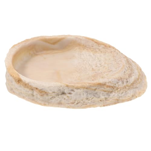 Housoutil 爬虫類 食べ物 水 ボウル 両生類 餌 皿 樹脂 岩 ワーム 餌箱 テラリウム トカゲ ヒョウ ヤモリ カエル ひげを生やした ヘビ カメ クモ ペット用