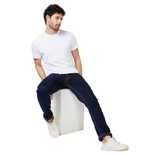Image of Spykar Men's Rover Regular Fit Mid Rise Casual Jeans