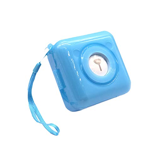 Xiaoxingyun Silicone Protective Case for Portable Thermal Bluetooth Label Photo Printer, with Carrying Rope, Sky-Blue