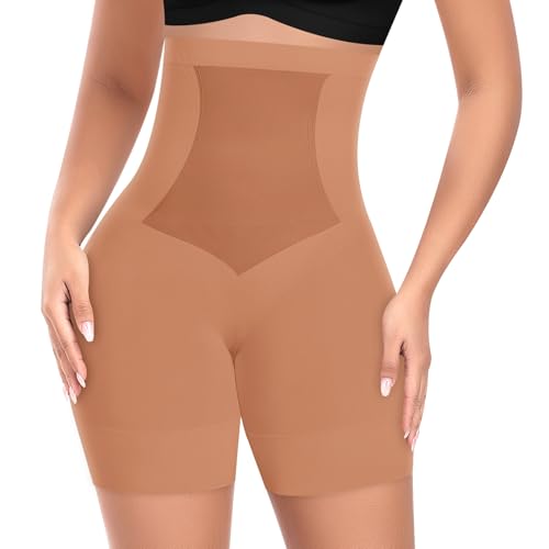 Image of Womens Shapewear Shorts Tummy Control Body Shaper Thigh Slimmer Slip Shorts for Under Dress Shapewear Underwear