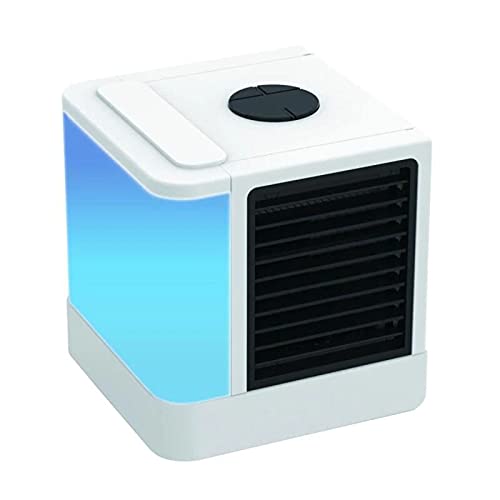 COMCOM Mini USB Portable Air Conditioner Humidifier Purifier 7 Colors Light Desktop Air Cooling Fan Air Cooler Fan For Office Room, Portable ac, Multifunctional Air Cooler