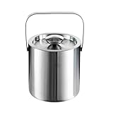 Photo Gallery secchiello per il ghiaccio da 1,3 l con coperchio, secchiello per il ghiaccio isolato in acciaio inossidabile per cocktail bar, vino, accessori per bar di casa, feste, secchiello per champagne, secc Photo Gallery secchiello per il ghiaccio da 1,3 l con coperchio, secchiello per il ghiaccio isolato in acciaio inossidabile per cocktail bar, vino, accessori per bar di casa, feste, secchiello per champagne, secc