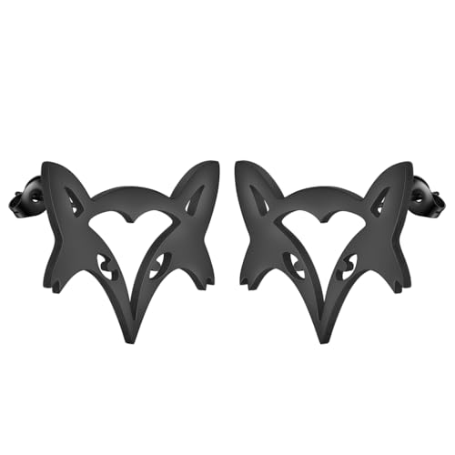 Boucles d'oreilles renard le cadeau idéal en acier pour amoureux des animaux