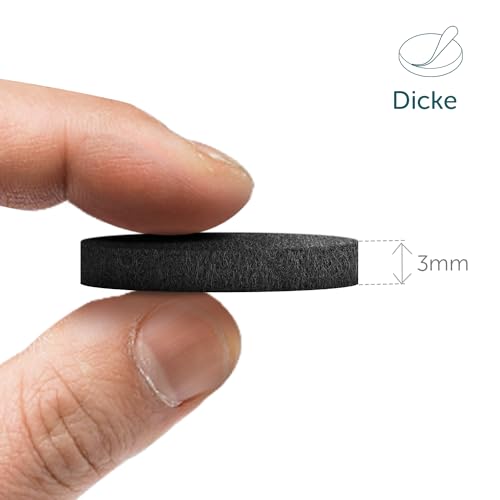 shinfly Filzgleiter Selbstklebend Set 104 Stück - Filz gleiter für Stühle 3mm Dicke - Möbelgleiter Filz Selbstklebend Mit Idealer Klebkraft - Stuhl Filzgleiter für Möbel