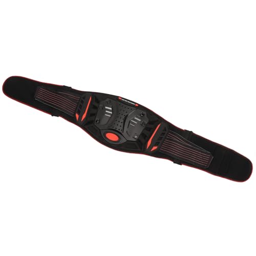 BusoTh Professional Motorcycle Kidney Belt, All Round Protection Comfortable Motocross Rider Waist Belt Breathable Black Red for Riding (Large), BusoThzdrsa30wx5-12
