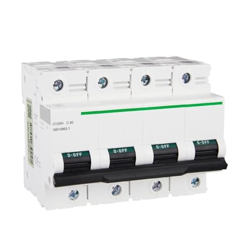 Disjoncteur courbe C 80A 4P 400V haute puissance A9N19811 sectionneur de réseau industriel 10KA