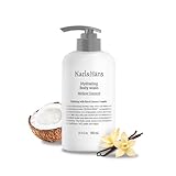 Karl&Hans Hydrating Body Wash, Korean Rice-Derived PDRN & Ceramide, Refreshing Cleanser, Skin Barrier Support, Non-Drying, with Coconut-Derived Moisturizers, 16.9 fl oz (Mellow Coconut)