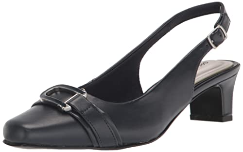 Escarpins Femme Easy Street Connie : Chaussures Chic à Petit Talon et Escarpins Noirs Confort