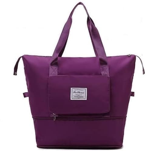 areo AREOSport Bags Women Luxury Handbags Travel Duffle Gym Bags, Nylon Travel Duffle Bag Expandable Folding Travel Bag for Women, Lightweight Waterproof Carry Luggage Bag for Travel -Wine-picture-38